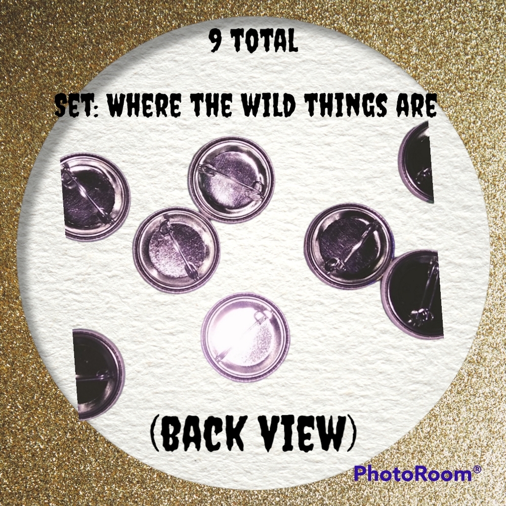 👑'..wild things..' Button set - Picture 2 of 3